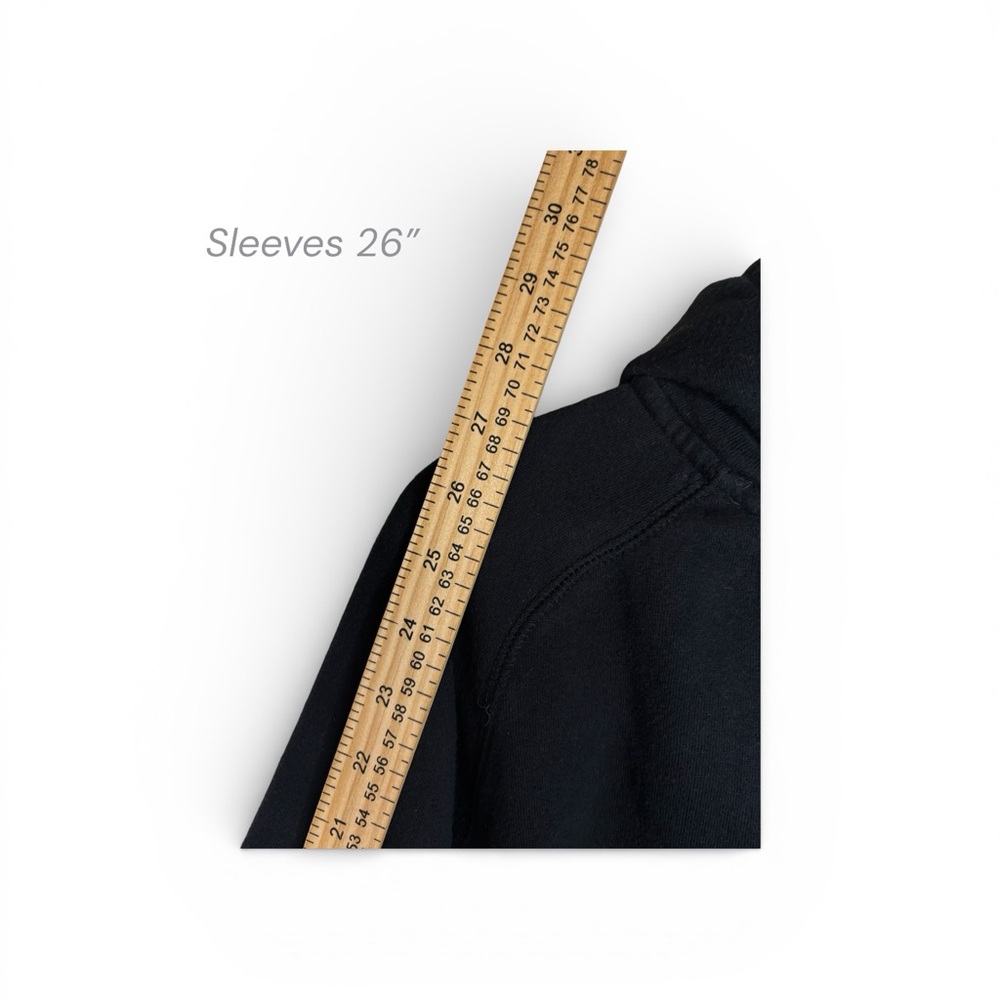 Layer 8 Black Full-Zip Hooded Jacket | Size XL - Picture 6 of 9